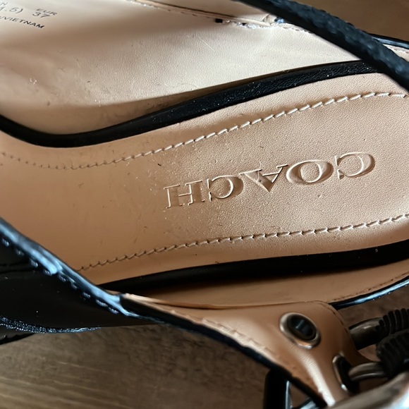 Like New Coach Black Mules size 6.5 - Picture 3 of 5